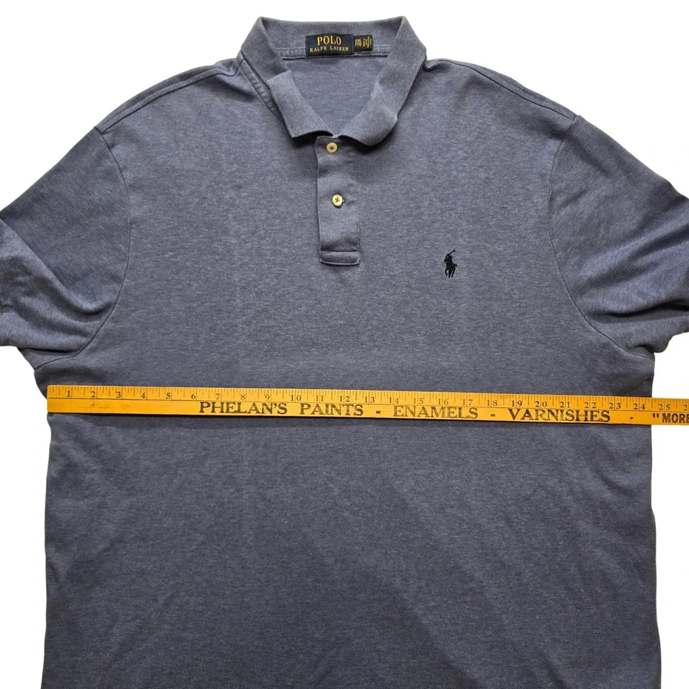 Polo Ralph Lauren Classic‎ Fit Polo Shirt Blue Casual Men XXL